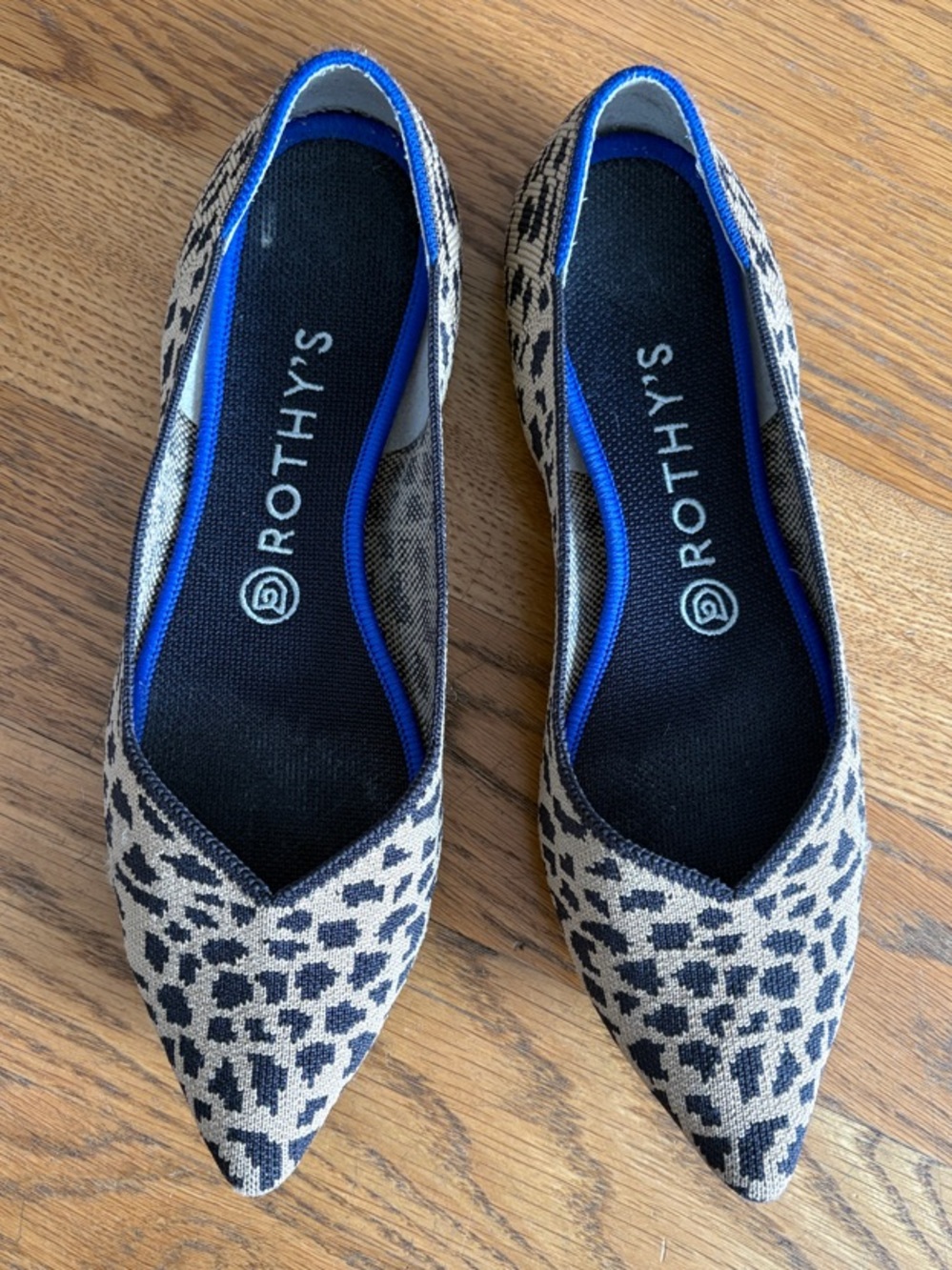 Rothy's Leopard “The Point” Flats
